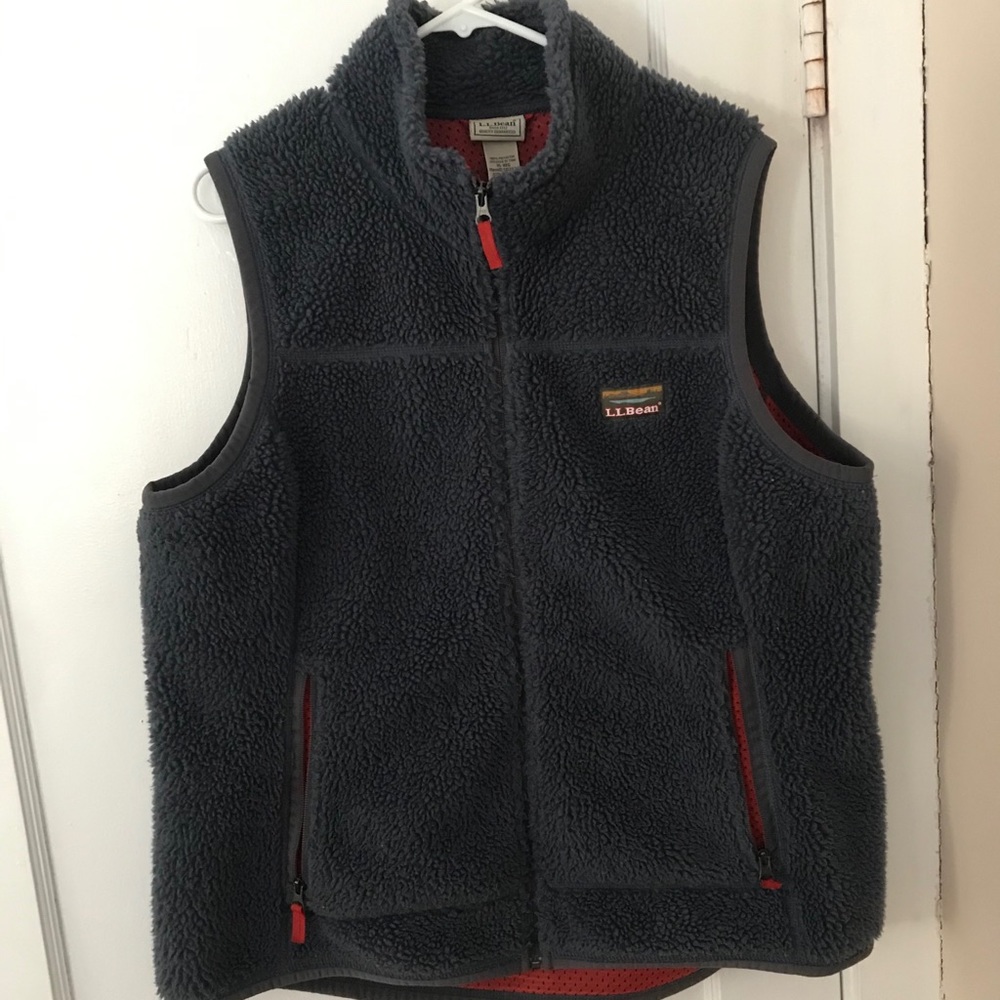 Ll Bean Men’s Mountain Pile Vest - XL